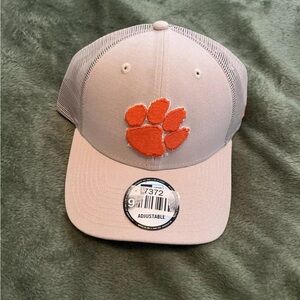 Clemson Tigers Hat Cap Snap Back Gray Orange Logo Zephyr College Football Mens
